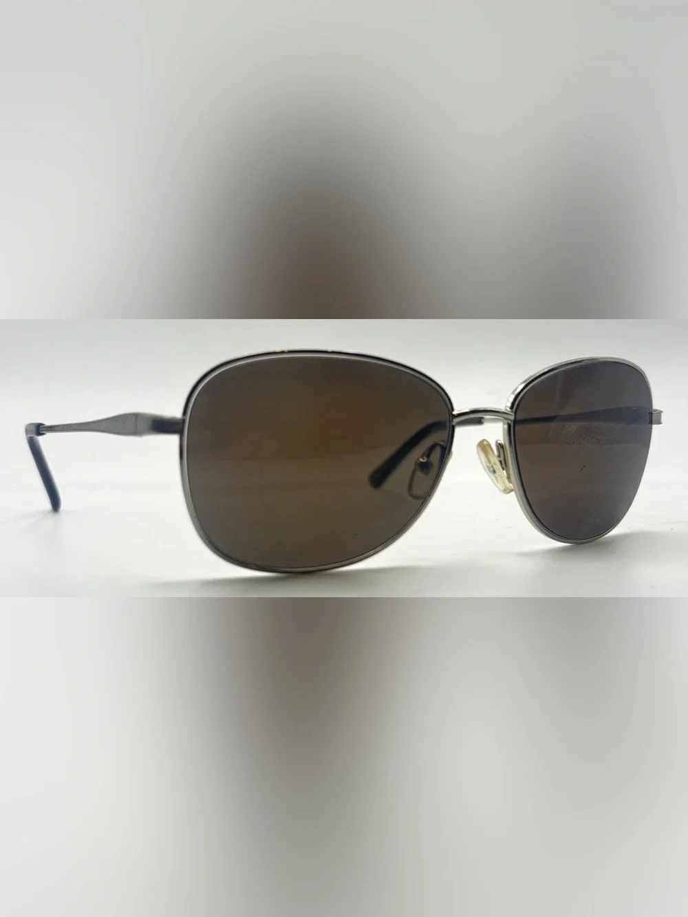 Chelsea Morgan Sun CMS4005 Silver Oval Metal Sunglasses Frames Only